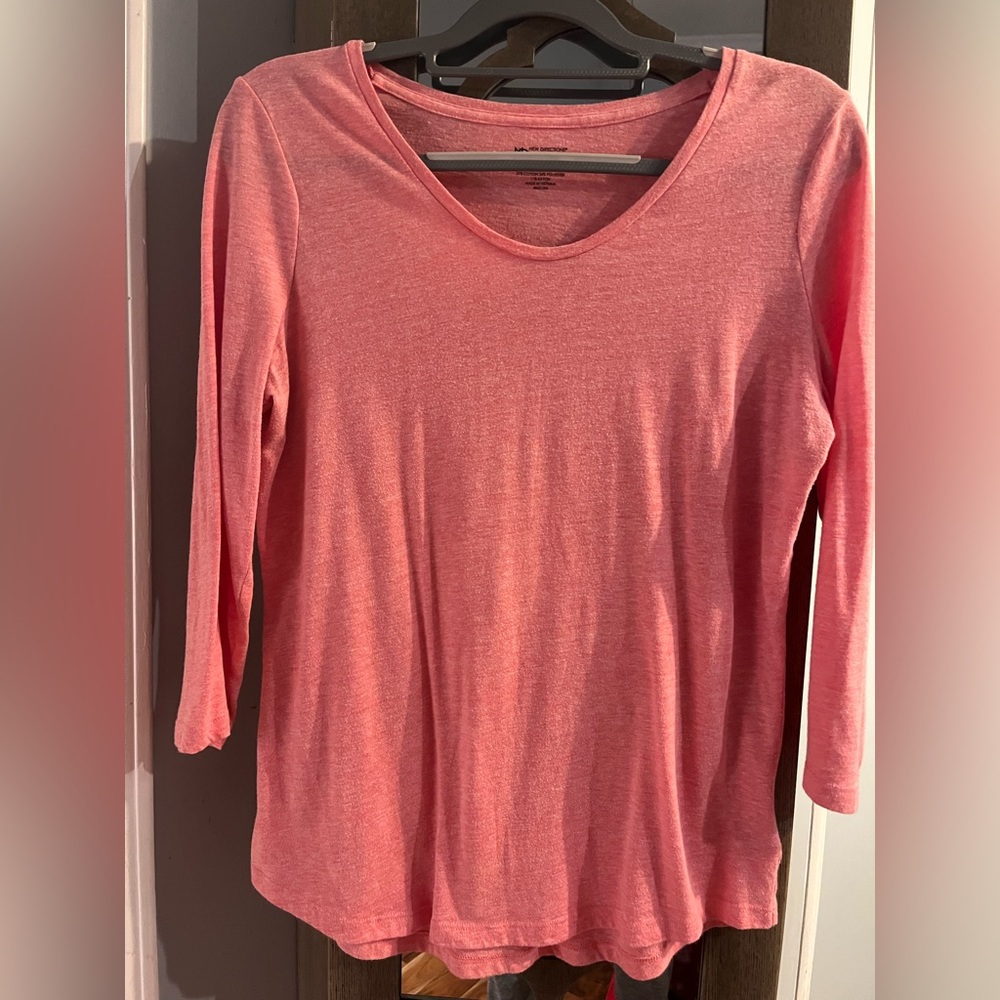 Pinkish Peach 🍑 💖 Cotton Shirt size L